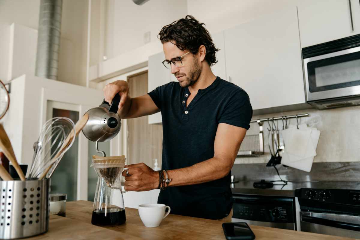 Préparation d'un café filtre