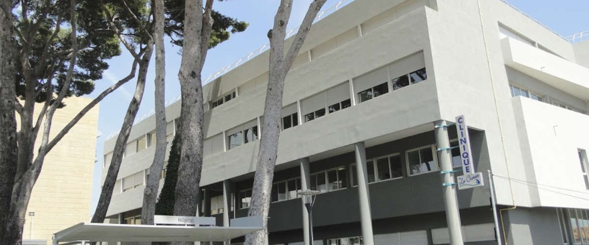 Entrée des admissions : clinique de La Ciotat