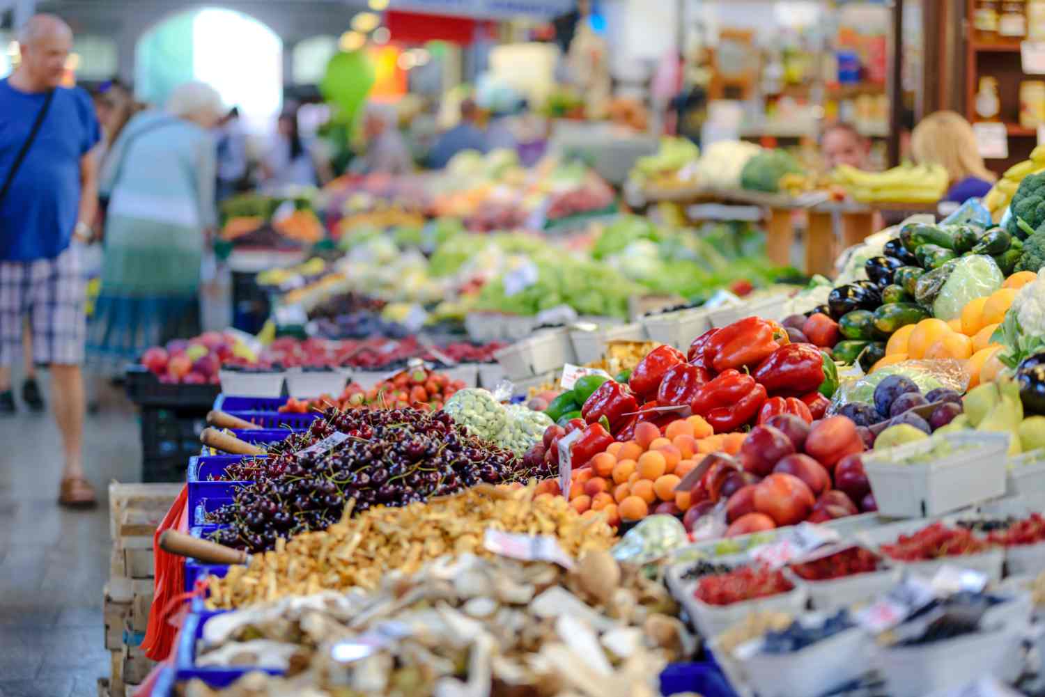 Marché de produits frais