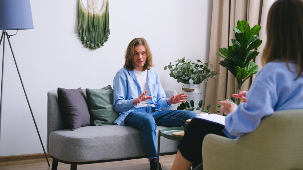Patiente en séance d'hypnose