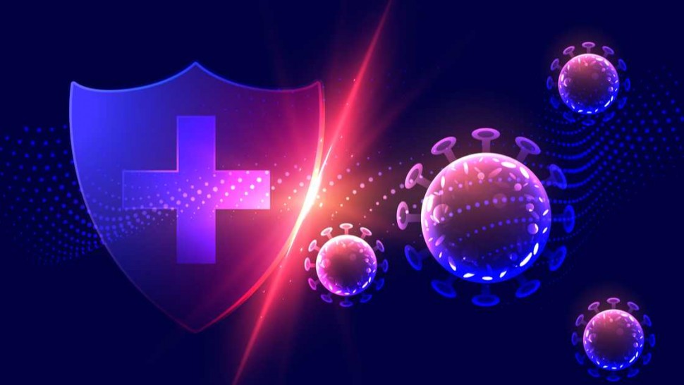 Image d'un vaccin bouclier anti coronavirus