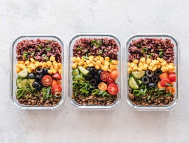 Three cooked vegetable dishes