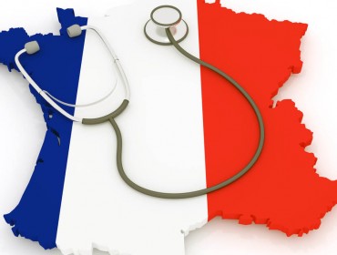 Image de la France avec un stéthoscope 